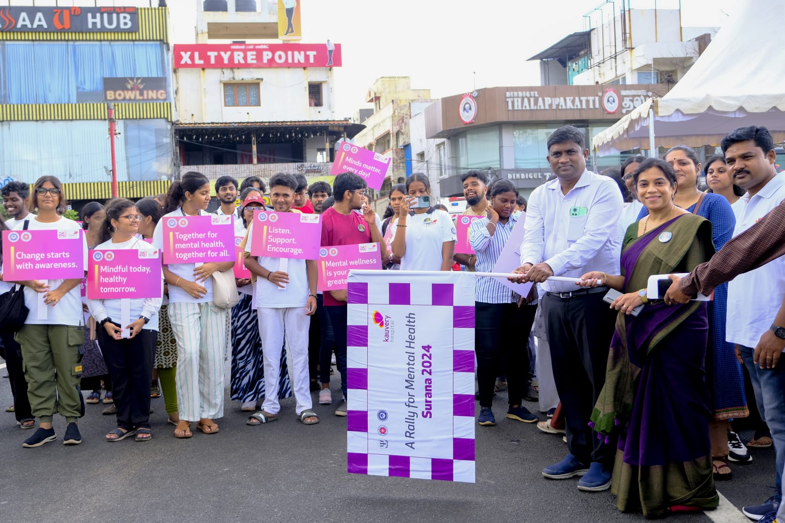 Do You feel Mental Pressure? : MSSW and Kauvery Hospital Organize Rally on Mental Health Day