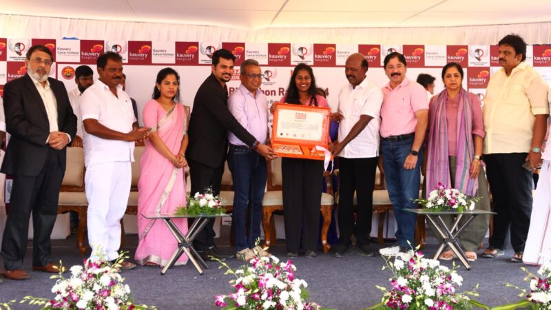 Breast Cancer awareness : Kauvery Hospitals & Women Motorsport organized Bikeathon