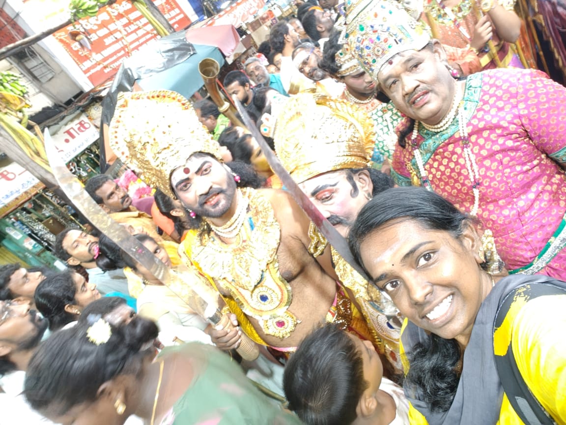 கந்தகோட்டம் சூரசம்ஹாரம் நாடகத்தில் வீரபாகுவாக அசத்திய ஆதேஷ் பாலா