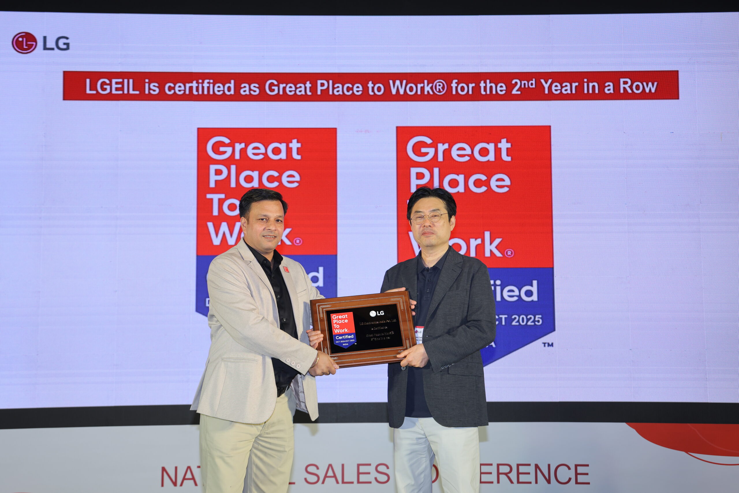 LG Electronics India Recognized as ‘Great Place to Work’