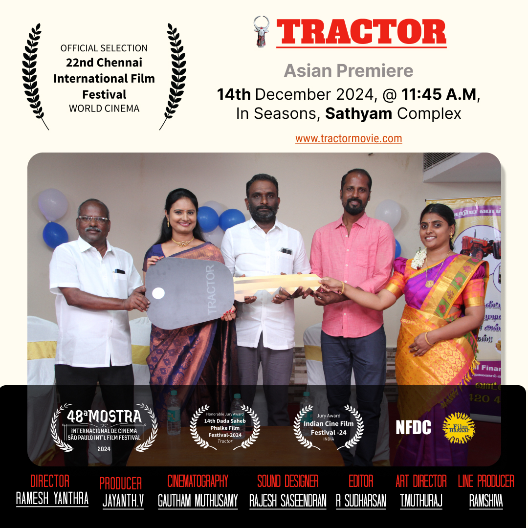 விவசாயத்தை அழிக்கும் கார்ப்பரேட்.. : சர்வதேச திரைப்பட விழாவில் ஓடப்போகும் ‘டிராக்டர்’