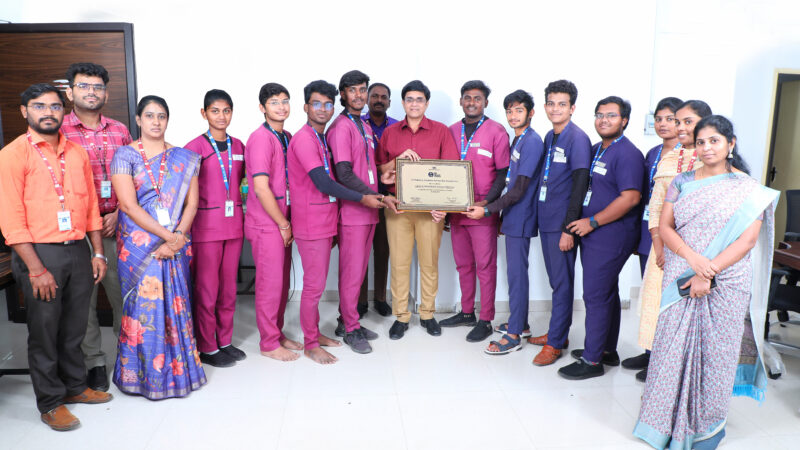 School of Allied Health Sciences.. Vinayaka Mission’s Research Foundation (DU) Salem recognized as ‘Gold Winner”