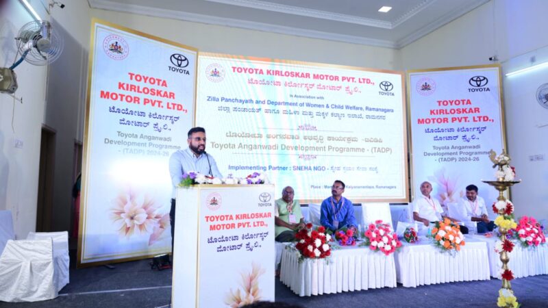 Toyota Kirloskar Scales Up Anganwadi Development Program to Benefit 400 Centers