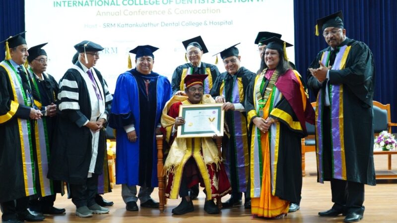ICD Bestows Honorary Fellowship on SRM Chancellor Chennai