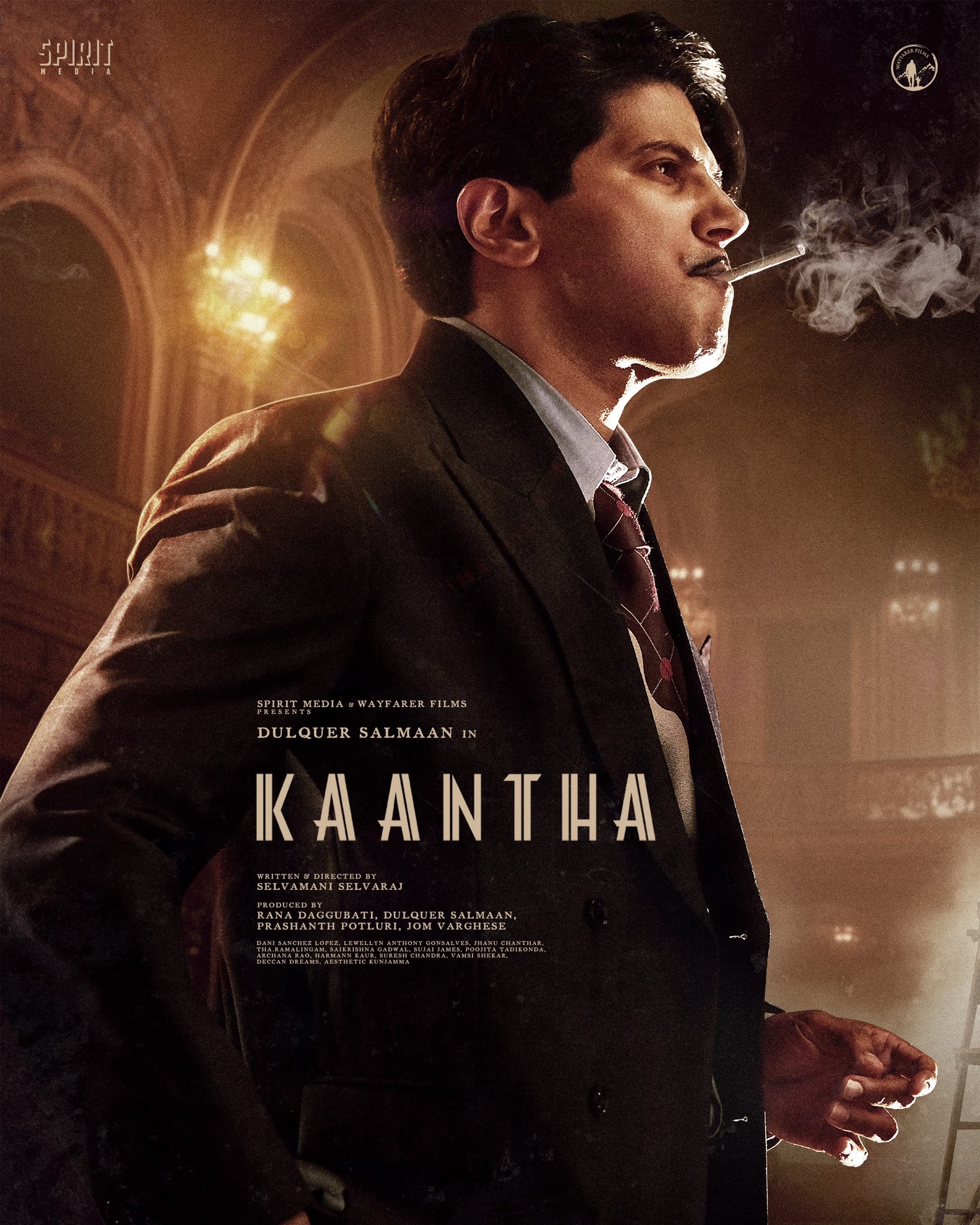 துல்கரின் 13 வருட சினிமா பயணம் : கலக்கலான ‘காந்தா’ போஸ்டர் வெளியீடு