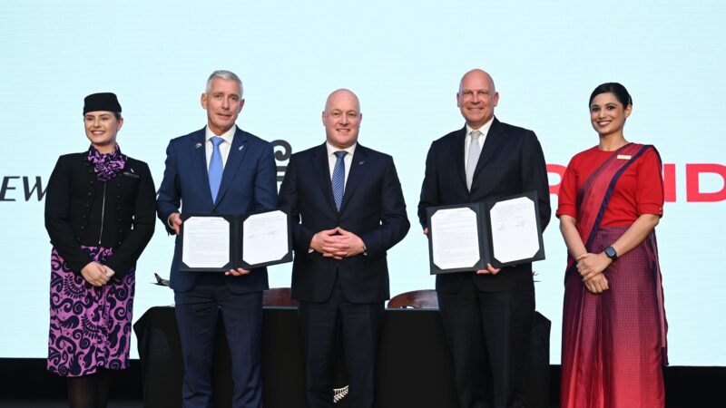 Air Connectivity – Air New Zealand and Air India signed a Memorandum of Understanding 
