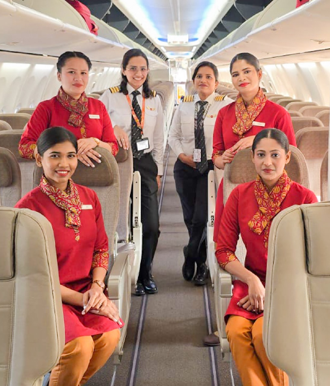 All women crew operated Air India Express flight today as part of the airline’s