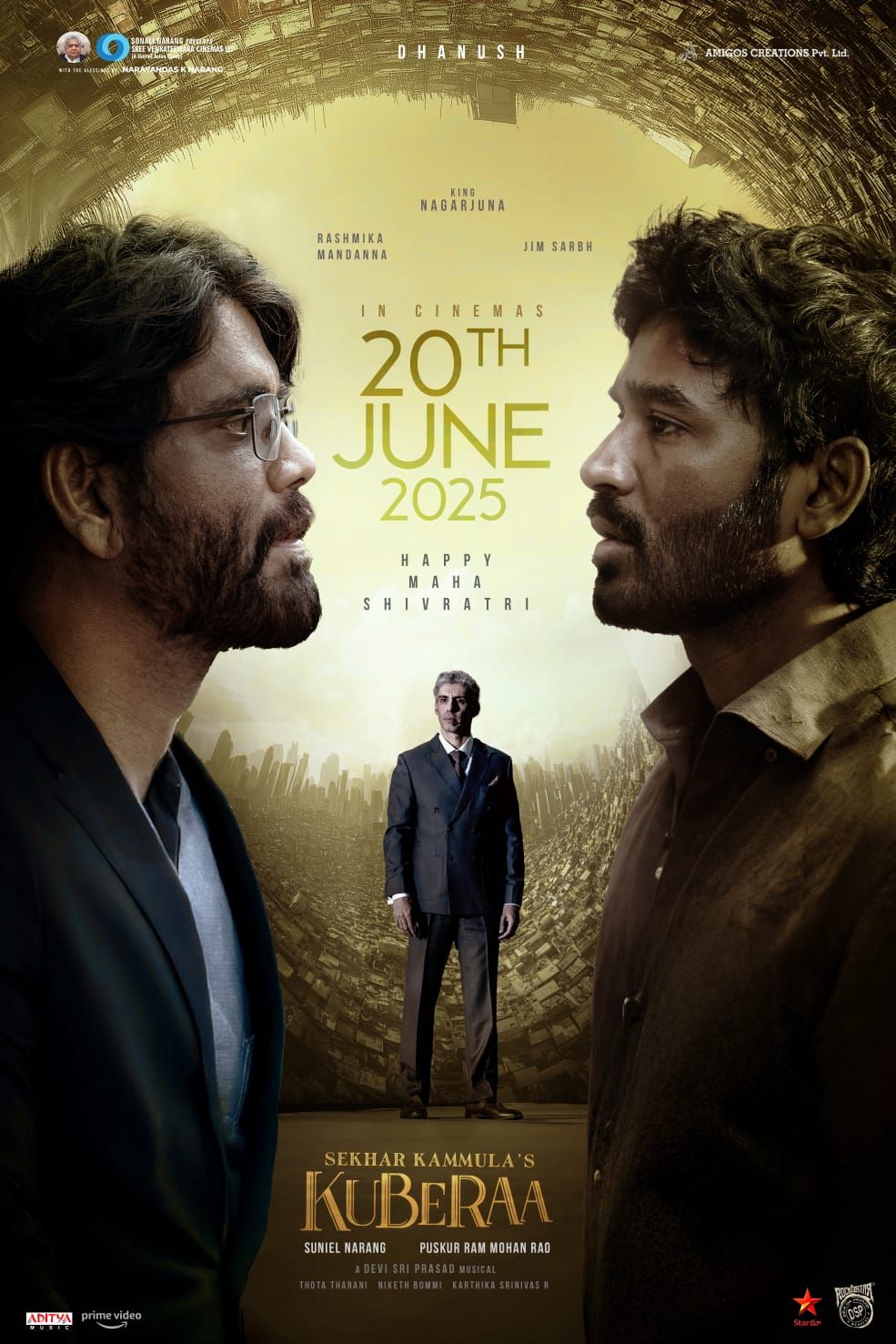 தனுஷ் – நாகர்ஜுனா – ராஷ்மிகா இணைந்த ‘குபேரா’ பட ரிலீஸ் தேதி அறிவிப்பு