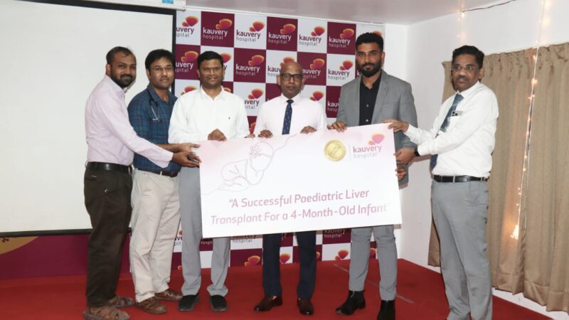 Moms Love : Kauvery Hospital Successfully Performs Paediatric Liver Transplant on Infant