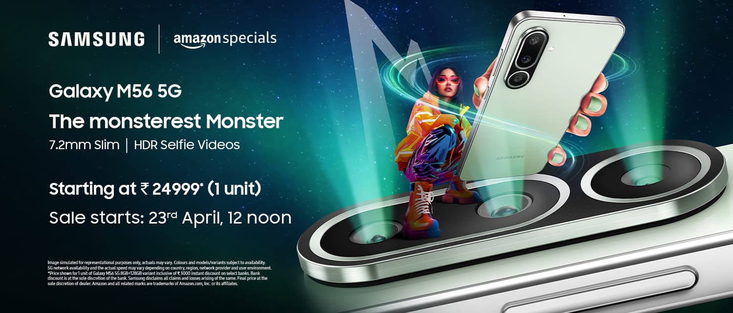 Samsung launches Slimmest Smartphone in India Galaxy M56 5G