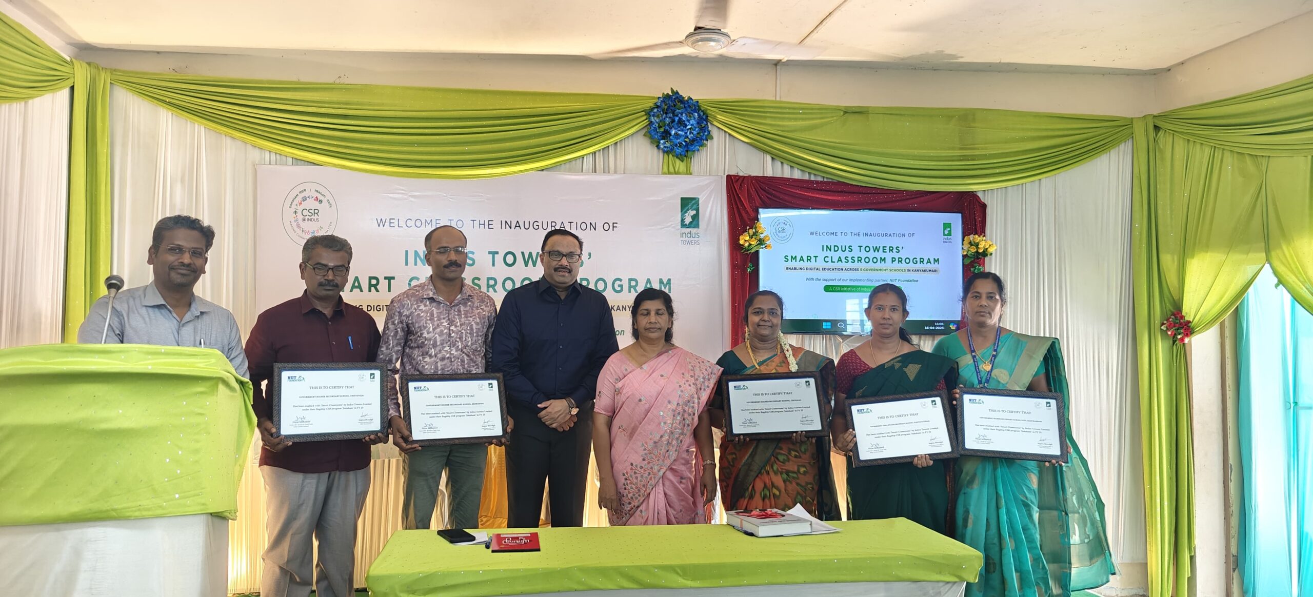 Indus Towers Smart Classes : Digital Education at Kanyakumari Govt Schools