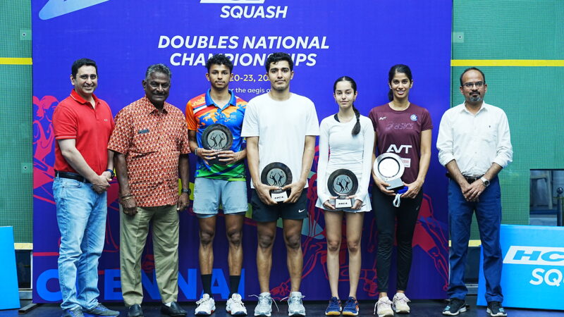 HCL SQUASH இரட்டையர் தேசிய சாம்பியன்ஷிப்பின் இரண்டாவது பதிப்பு
