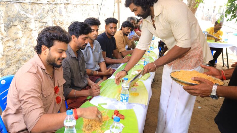 ‘கொம்புசீவி’ படக்குழுவினர் மகிழ்ச்சி..; விஜயகாந்த் வழியில்  சண்முகபாண்டியன்.!