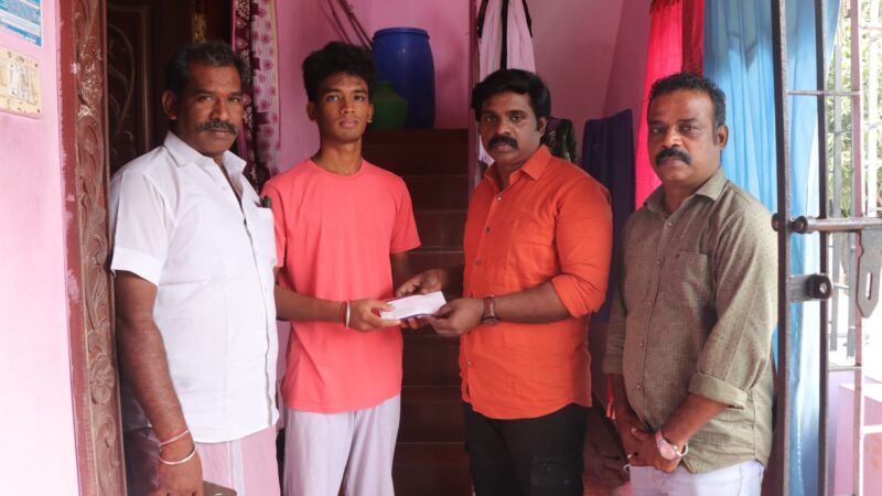 ரஞ்சித் ஷூட்டிங்கில் உயிரிழந்த ஃபைட்டர் குடும்பத்திற்கு உதவிய நடிகர் தக்‌ஷன் விஜய்