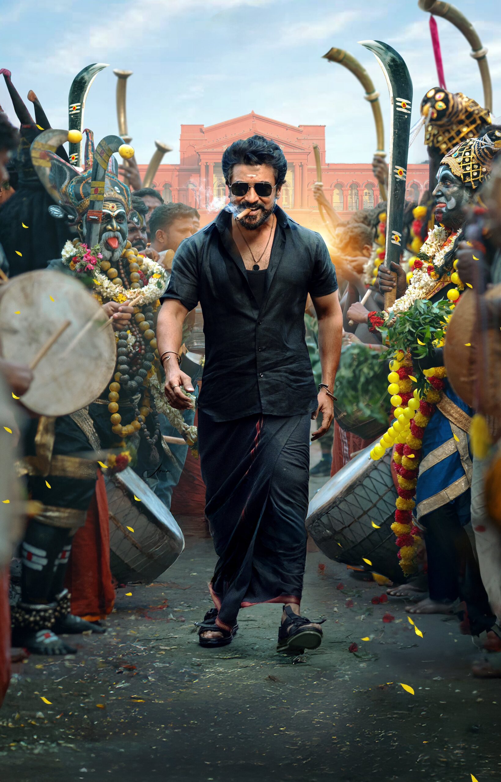 பாட்ஷா பஞ்ச்.. ‘காலா’ ரஜினி ஸ்டைலில் ‘கருப்பு’ சூர்யா..; பிறந்தநாளில் RJB விருந்து