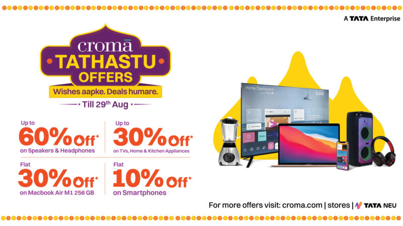 Ganesh Chaturthi Bring Home Big Savings upto 60%* with Croma’s Festive Tech Offers