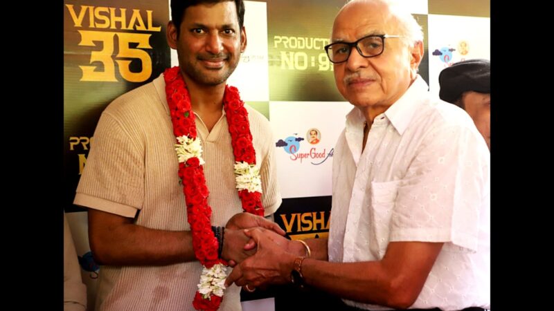 Super Good Films 99th movie started : Vishal and Dushara in Ravi Arasu Direction 