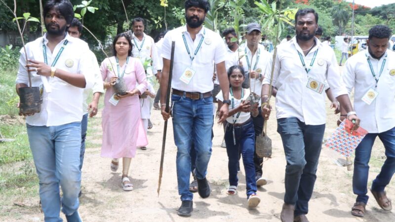 9 ஆண்டுகளில் 45,000 மரக்கன்றுகளை வளர்த்து 6 மாதங்களில் 25,000 வளர்க்க சௌந்தரராஜா திட்டம் 