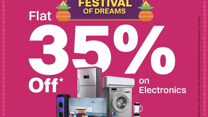 Festival of Dreams Begins at Croma — Flat 35% Off* on electronics  