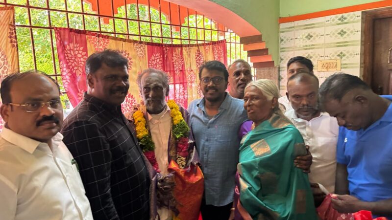 ‘பைசன்’ பட நிஜ நாயகன் மனத்தி கணேசன் & PT மாஸ்டர் & மாரி செல்வராஜ்  சந்திப்பு