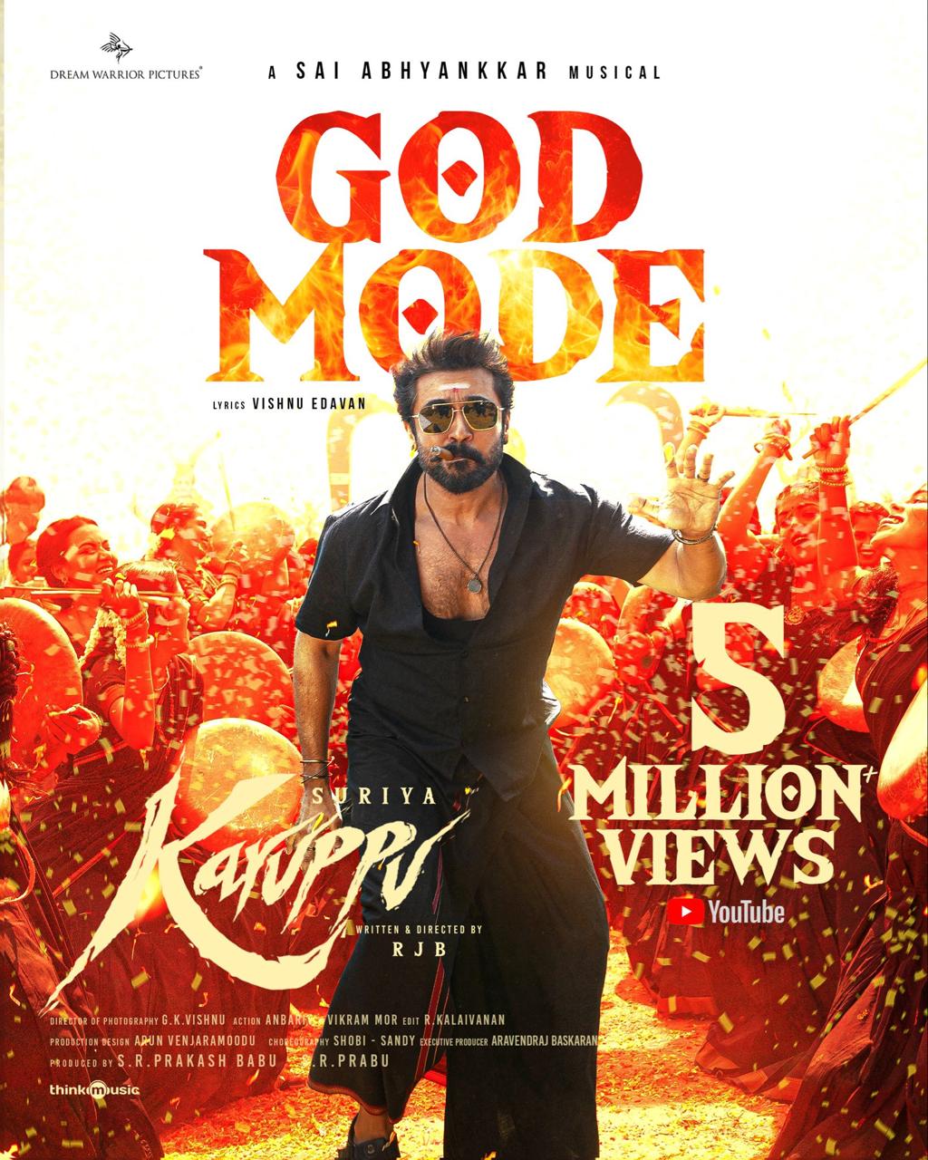 God Mode Good Mode.. சாய் அபயங்கர் இசையமைத்த ‘கருப்பு’ பாட்டு செம ஹிட்டு