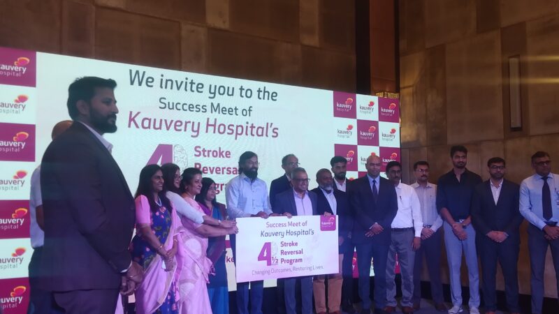 Timely Care Rewritten : Kauvery Chennai marks success of its 4 ½ Hour Stroke Reversal Program