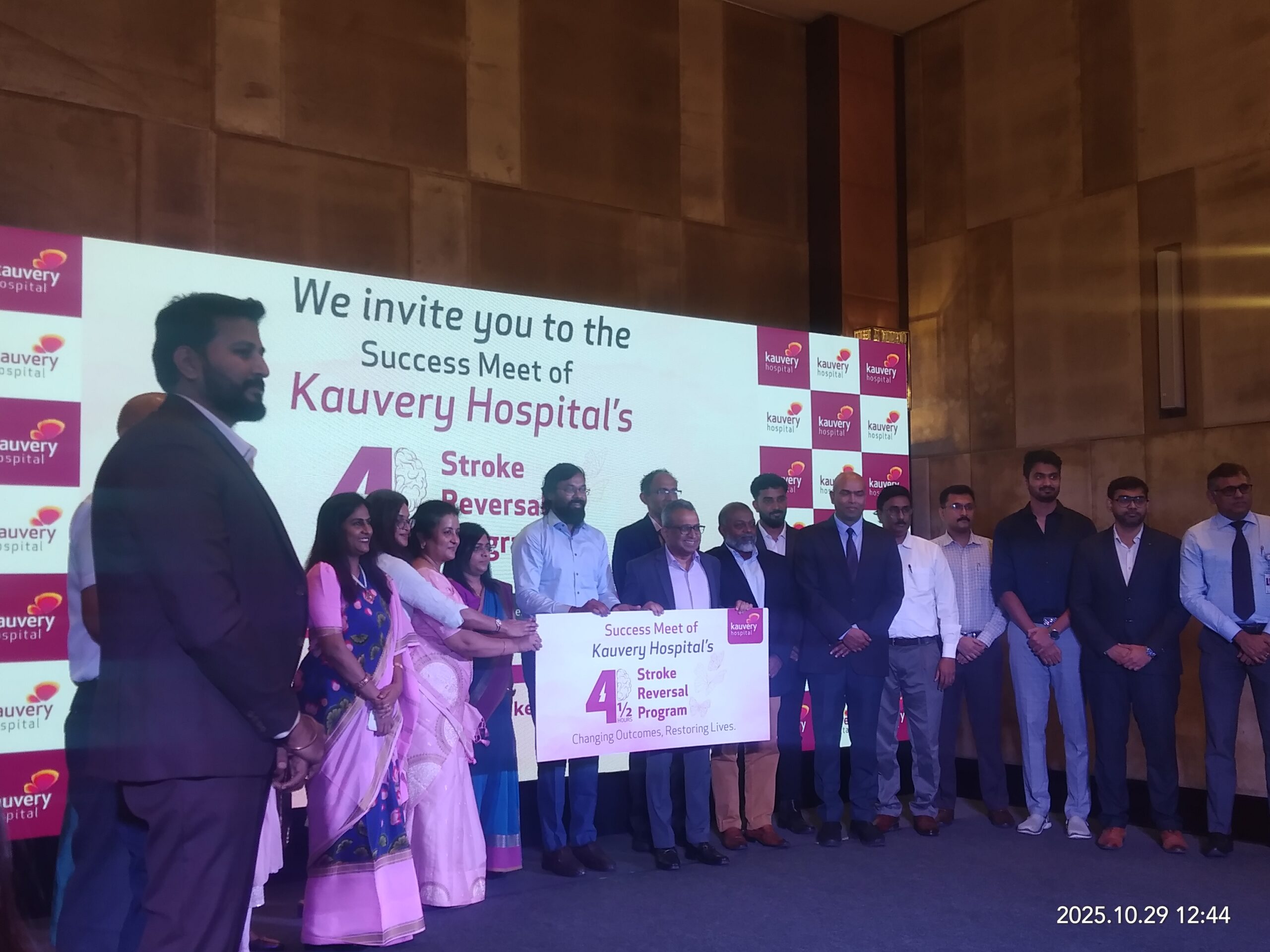 Timely Care Rewritten : Kauvery Chennai marks success of its 4 ½ Hour Stroke Reversal Program