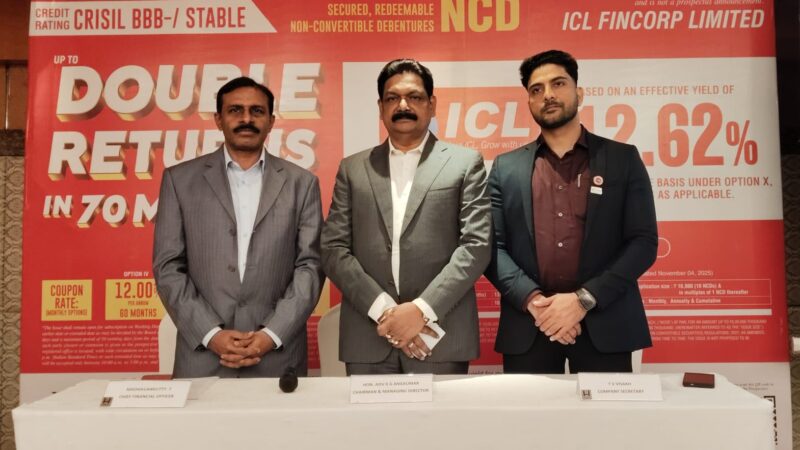 ICL Fincorp’s New NCD Issue Opens on 17th Nov. 2025 Offering Effective Yield up to 12.62%