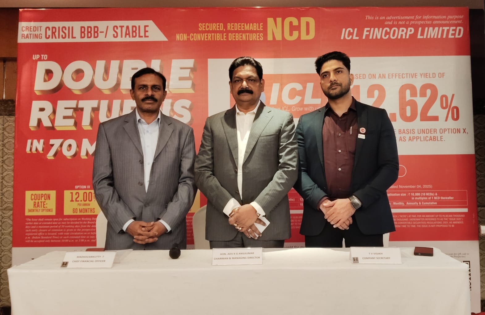 ICL Fincorp’s New NCD Issue Opens on 17th Nov. 2025 Offering Effective Yield up to 12.62%