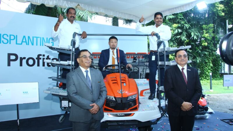 Escorts Kubota Ltd. Introduces 3rd-Generation Ride-On Rice Transplanters in India