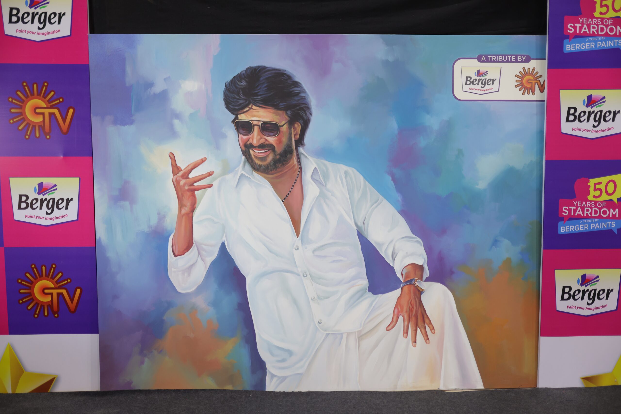 Berger Paint’s Colorful Celebration for Super Star Rajini’s Journey in 50 Years of Cinema