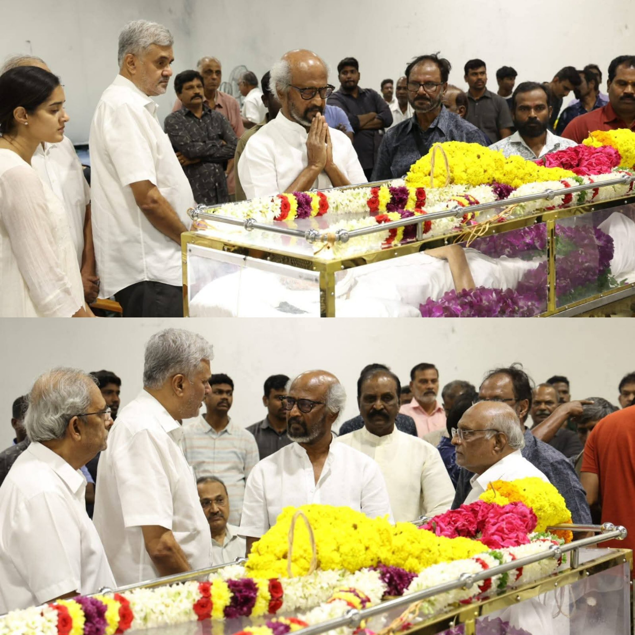 உடையிலும் உள்ளத்திலும் வெண்மையானவர் AVM சரவணன்.; சிவாஜி போல அடுத்த படம் திட்டமிட்டோம்.. – ரஜினி