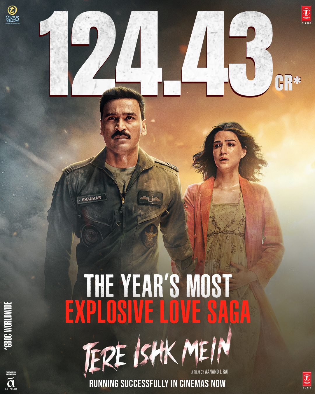 TERE ISHK MEIN காதல் கதையிலும் ₹125 கோடியை வசூலித்த தனுஷ் படம் 
