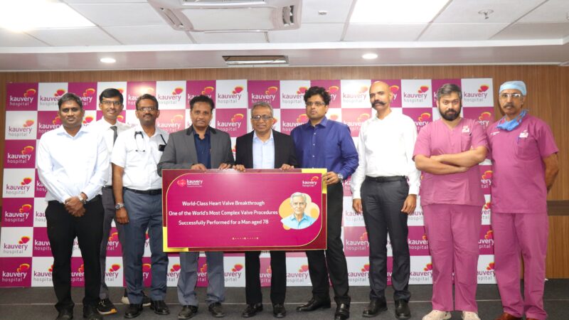 சிக்கலான இதய சிகிச்சையில்  காவேரி சாதனை..; 78 வயதானவருக்கு உலகின் மிக அரிதான ‘TAVR-in-TAVR-in-SAVR’