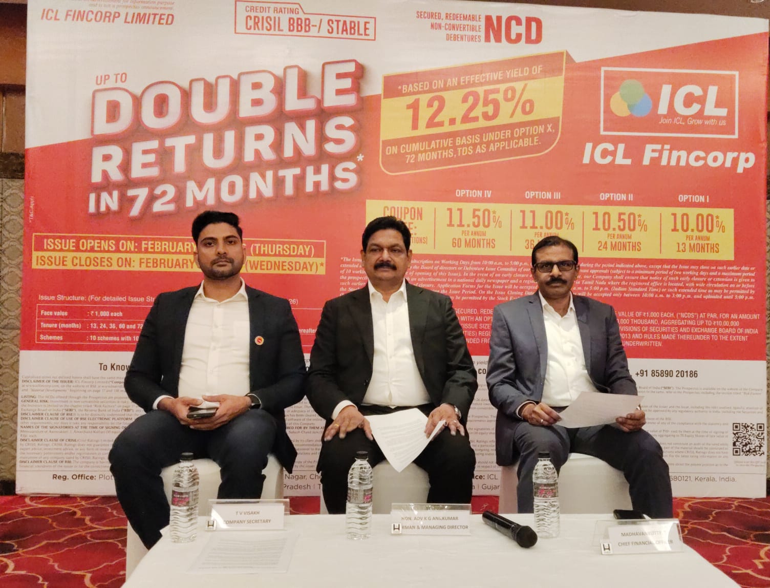 ICL Fincorp’s new NCD Issue opens on 5th February 2026, offering an effective yield upto 12.25%