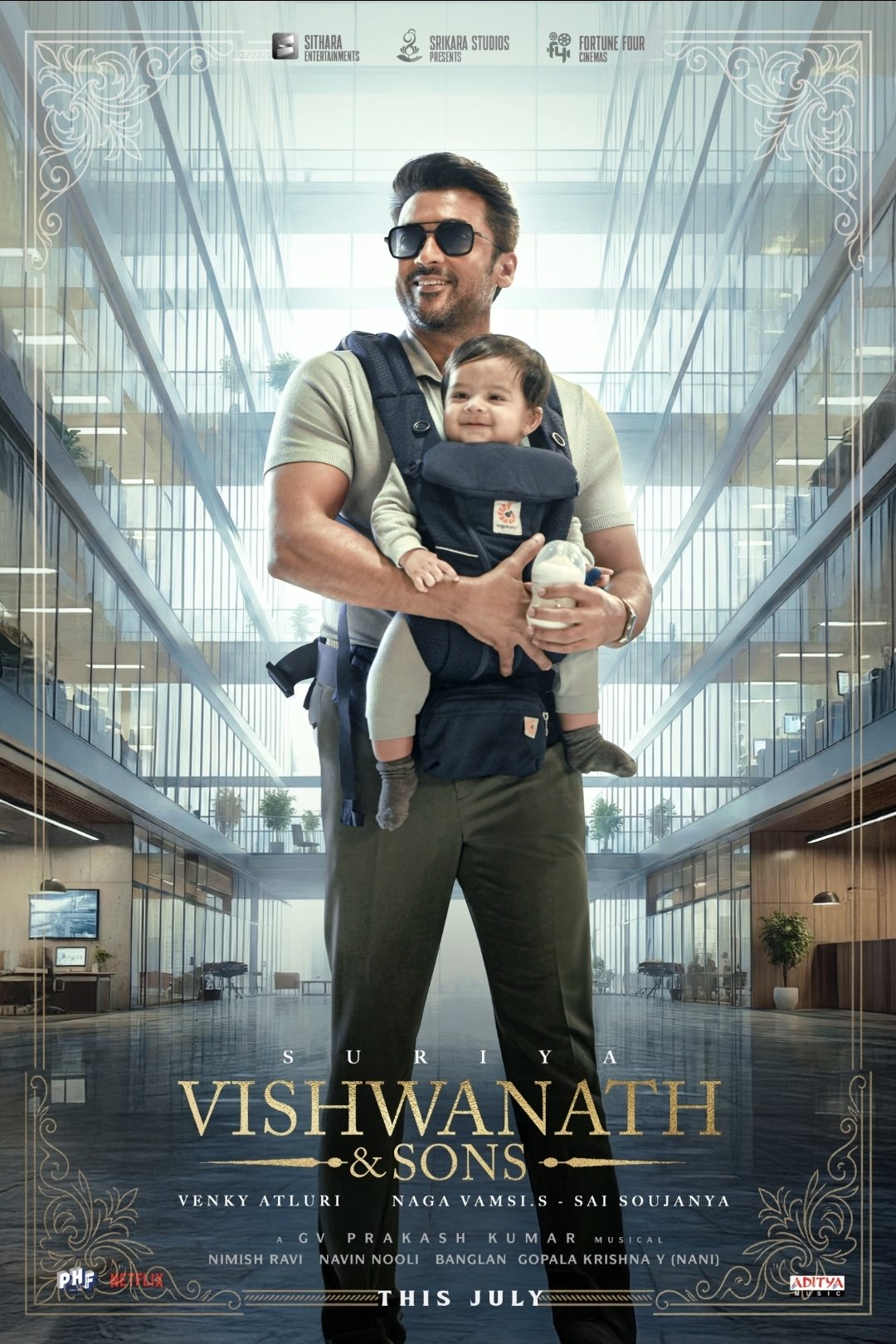 குட்டியுடன் க்யூட் போஸ்டர்..; சூர்யா &  மமீதா இணைந்த ‘விஸ்வநாத் அண்ட் சன்ஸ்’