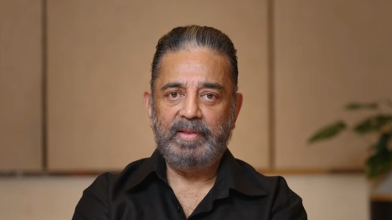 The Leader Is Here திராவிட சிங்க  கர்ஜனை.. திமுக-விற்காக பிரச்சாரப் பாடலை எழுதி பாடிய கமல் 