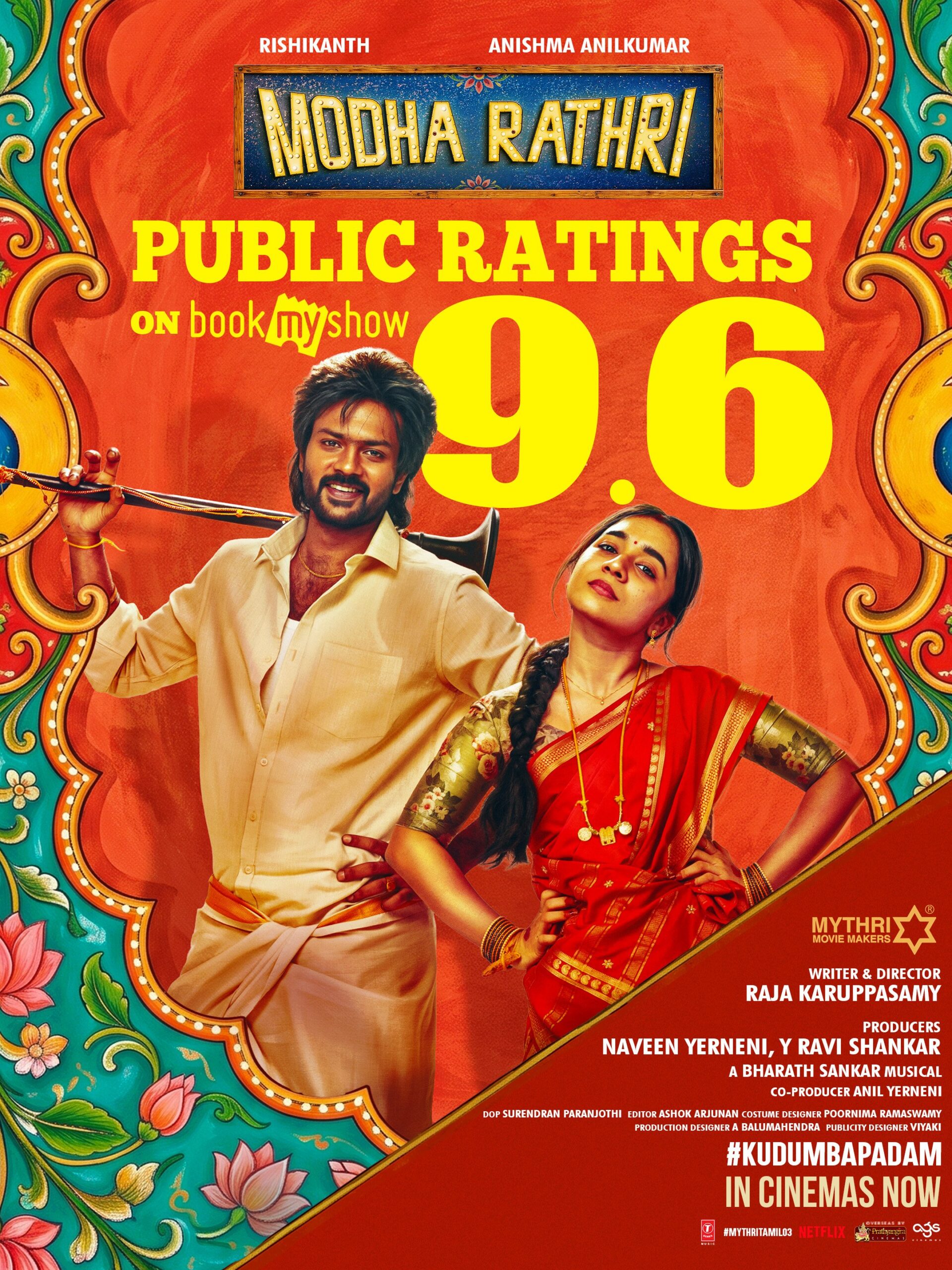 மொத ராத்திரி  விமர்சனம் 3.75/5.. பார்ட்னர் இல்லாத பர்ஸ்ட் நைட்