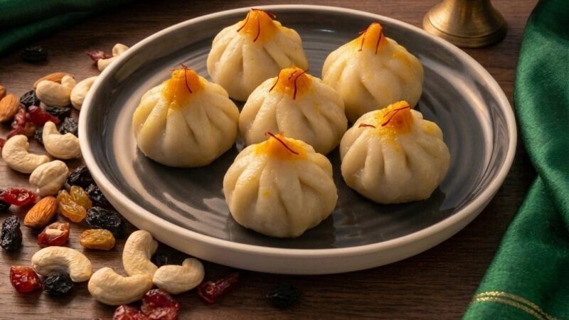 Saffron Dryfruit Modak – By Chef Deepak