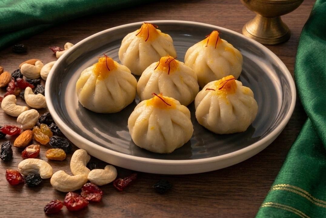 Saffron Dryfruit Modak – By Chef Deepak
