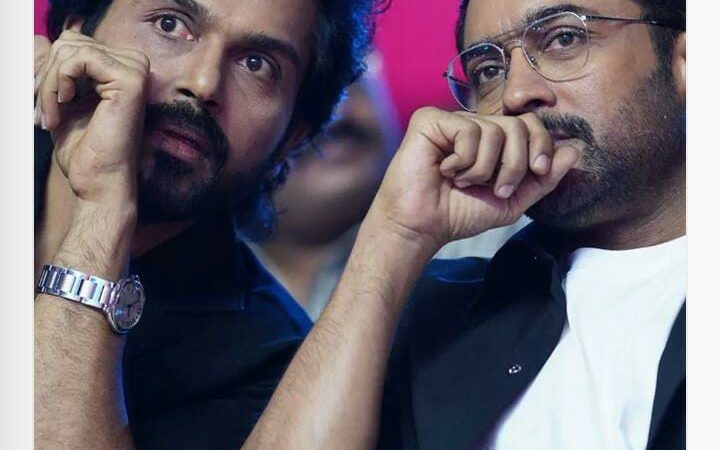 மும்பை போகல.. சென்னையில இருக்கேன்.. ; தமிழில் இப்படியொரு படம் பண்ண முடியுமா.? ‘சர்தார் 2’ விழாவில் சூர்யா பேச்சு