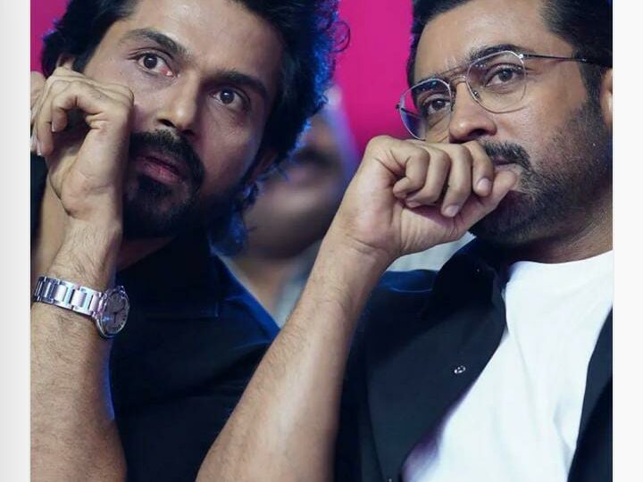 மும்பை போகல.. சென்னையில இருக்கேன்.. ; தமிழில் இப்படியொரு படம் பண்ண முடியுமா.? ‘சர்தார் 2’ விழாவில் சூர்யா பேச்சு