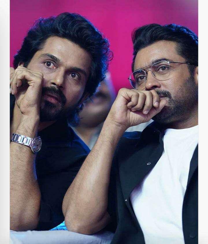மும்பை போகல.. சென்னையில இருக்கேன்.. ; தமிழில் இப்படியொரு படம் பண்ண முடியுமா.? ‘சர்தார் 2’ விழாவில் சூர்யா பேச்சு