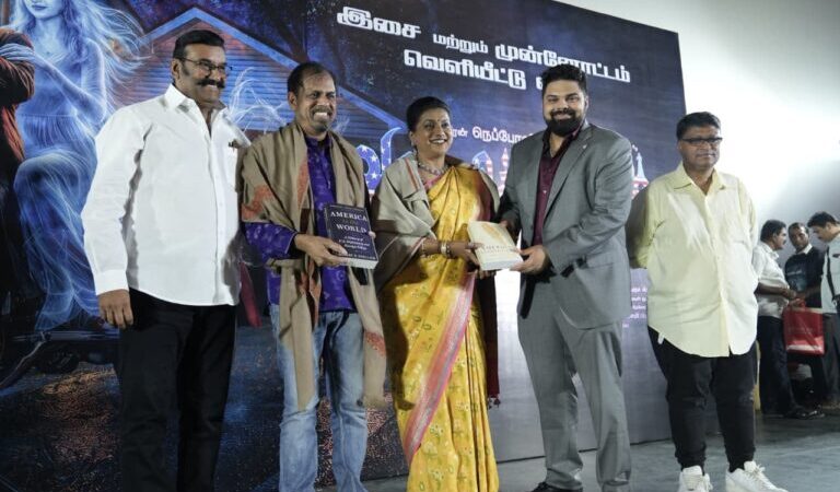 நாங்க கேட்காமலே ஒரு கோடி கொடுத்தவர் நெப்போலியன்…; ‘அமெரிக்க ஆவி’ பட விழாவில் நாசர் புகழாரம்